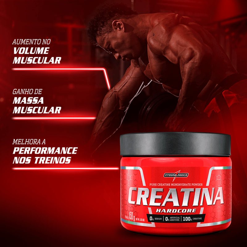 CREATINA 100% PURA 150G HARDCORE INTEGRAL MEDICA