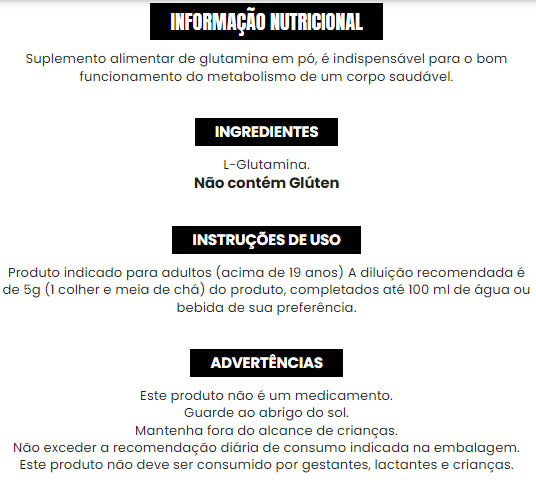 GLUTAMINA MICRONIZADA PLATINUM SERIES 300G ADAPTOGEN