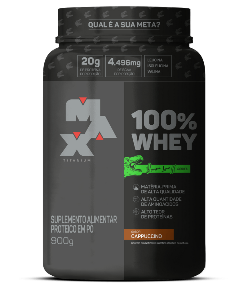 100% WHEY DINO POTE 900G MAX TITANIUM