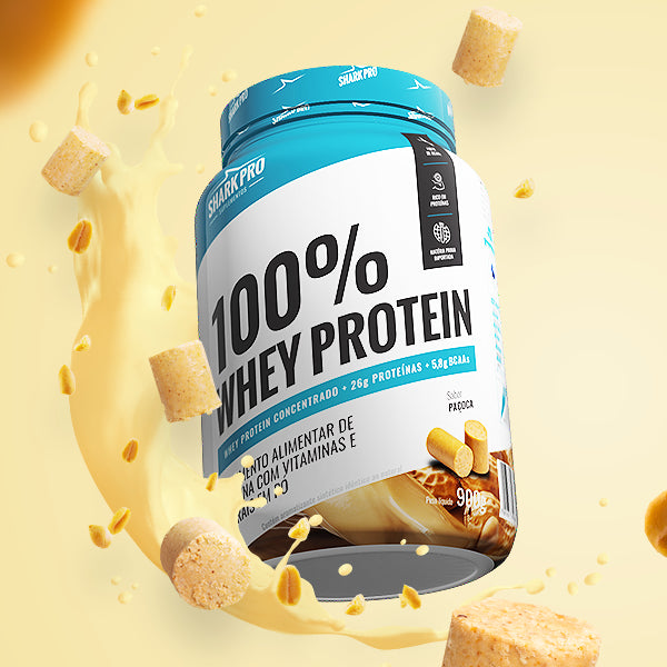 100% WHEY PROTEIN POTE 900G SHARK PRO